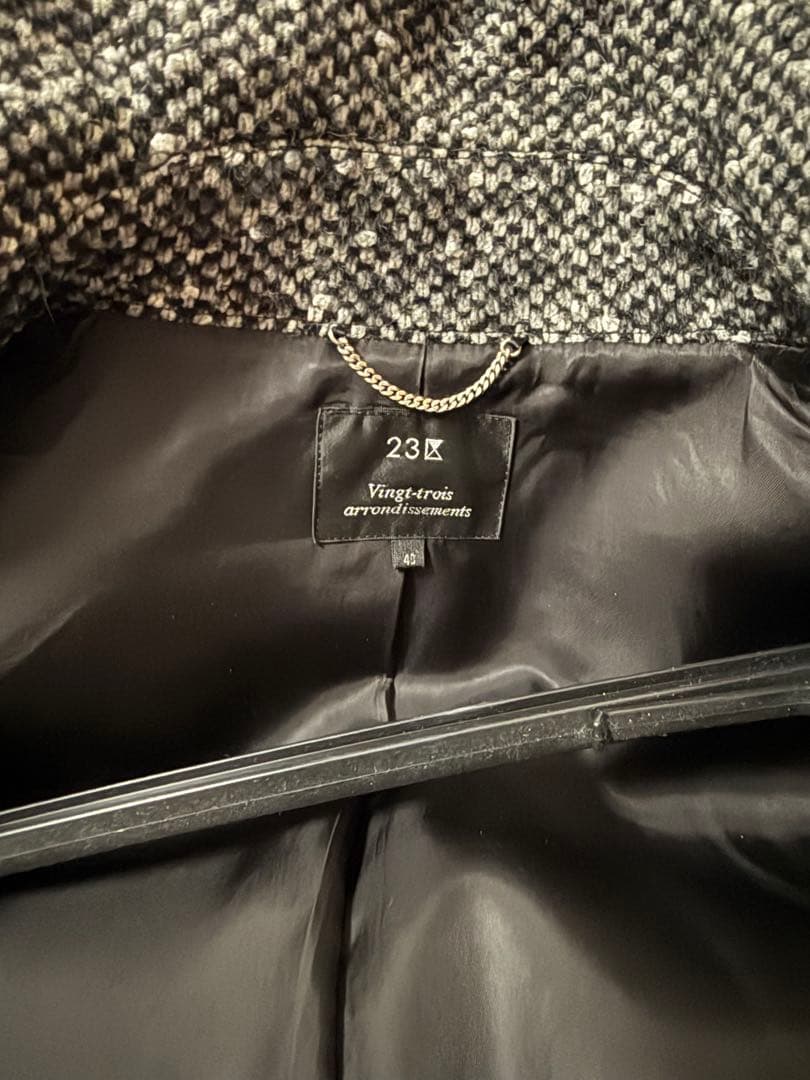 23区　オンワード　ツイードコート　コート