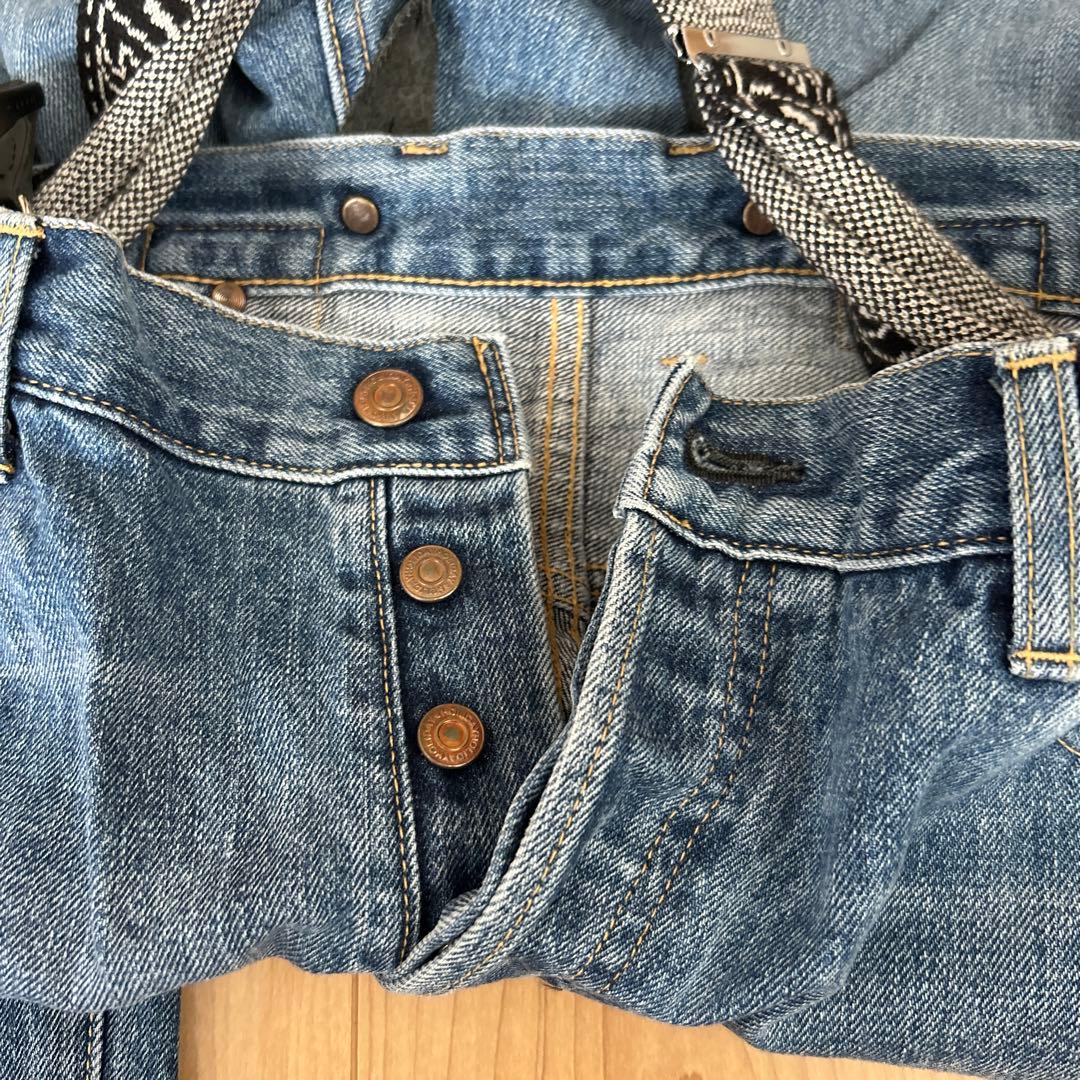 holiday サスペンダー付きデニム