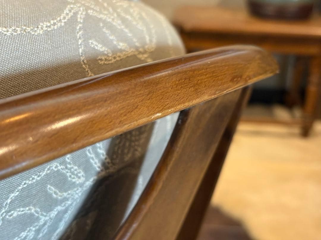 ②カリモク　karimoku アームチェア　アンティーク　ヴィンテージ SZ