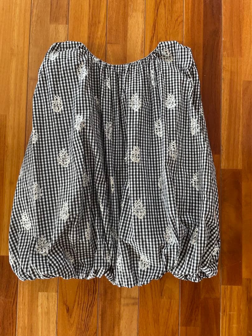 佐藤佳奈子【ヌキテパ】Poplin Foil Print Balloon Top