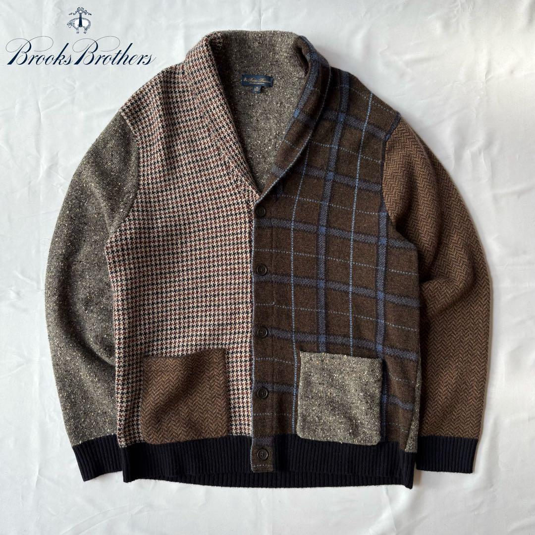 Brooks Brothers 19AW コレクションパッチワーク カーディガン