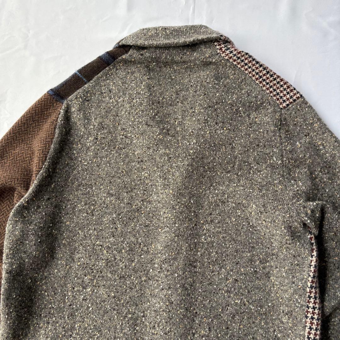 Brooks Brothers 19AW コレクションパッチワーク カーディガン