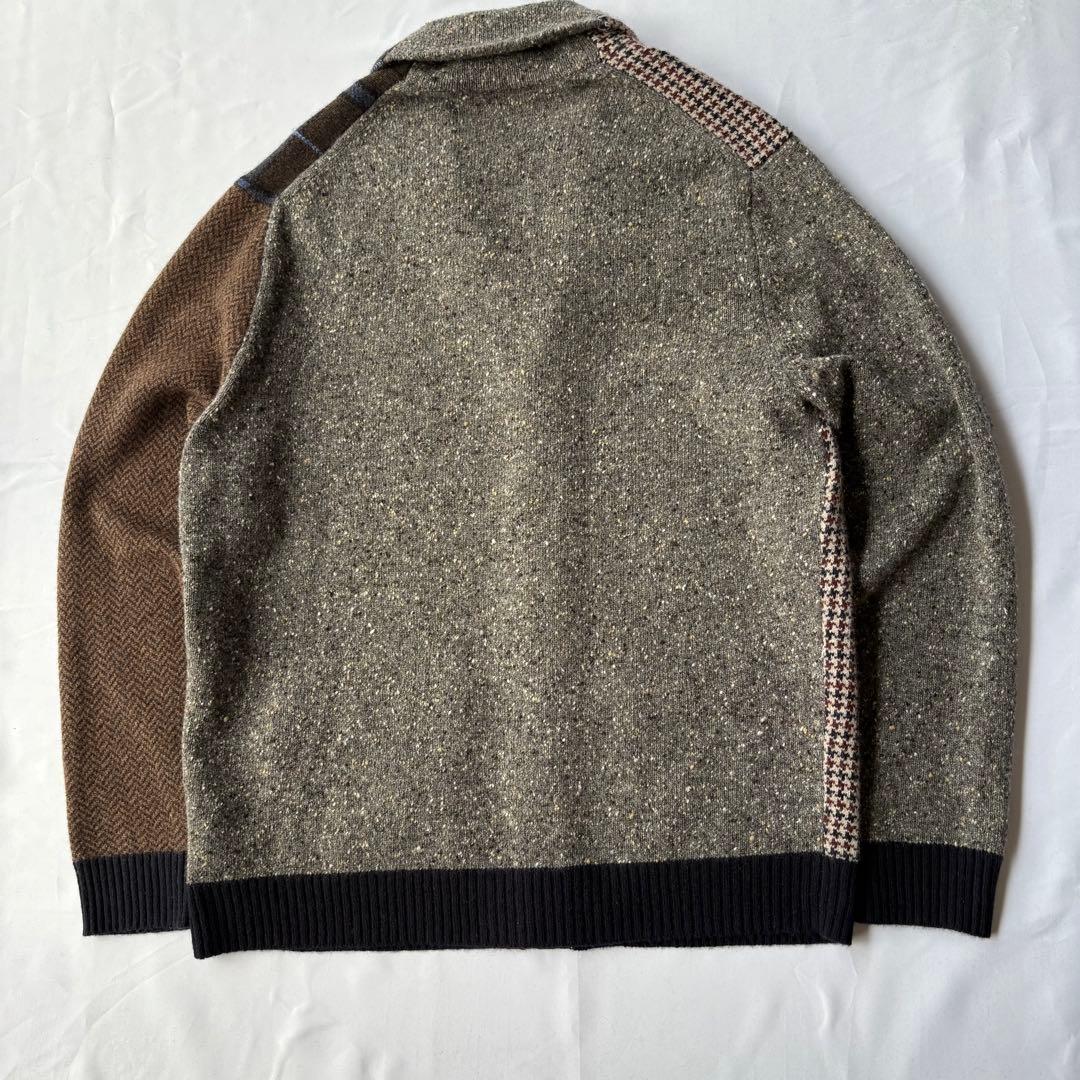 Brooks Brothers 19AW コレクションパッチワーク カーディガン