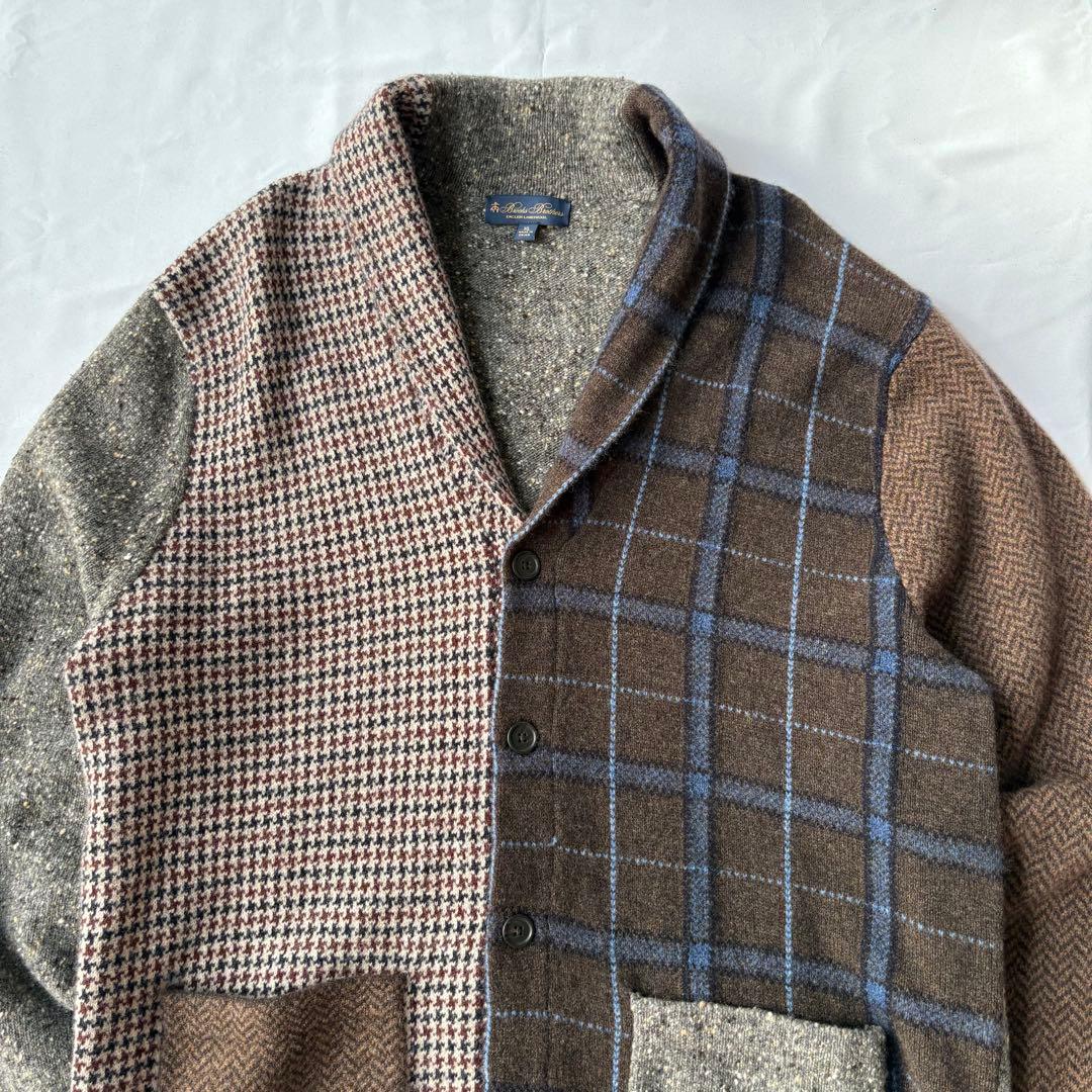 Brooks Brothers 19AW コレクションパッチワーク カーディガン