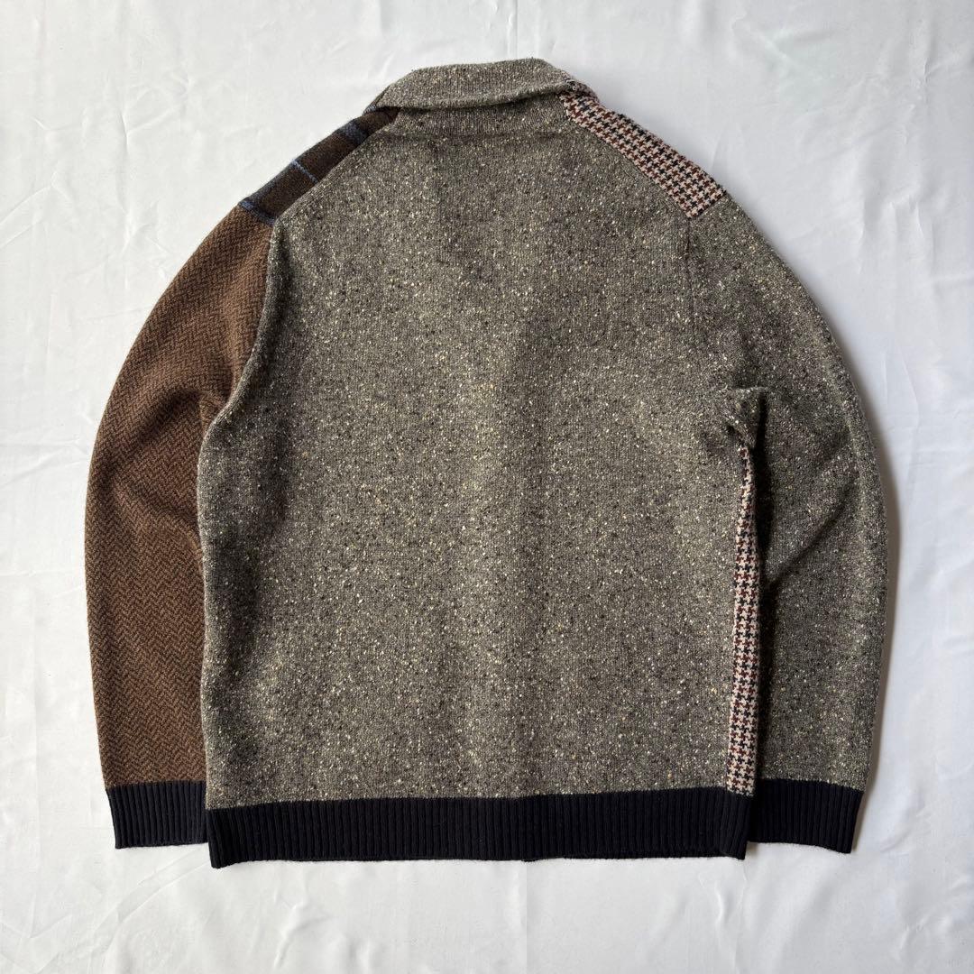 Brooks Brothers 19AW コレクションパッチワーク カーディガン