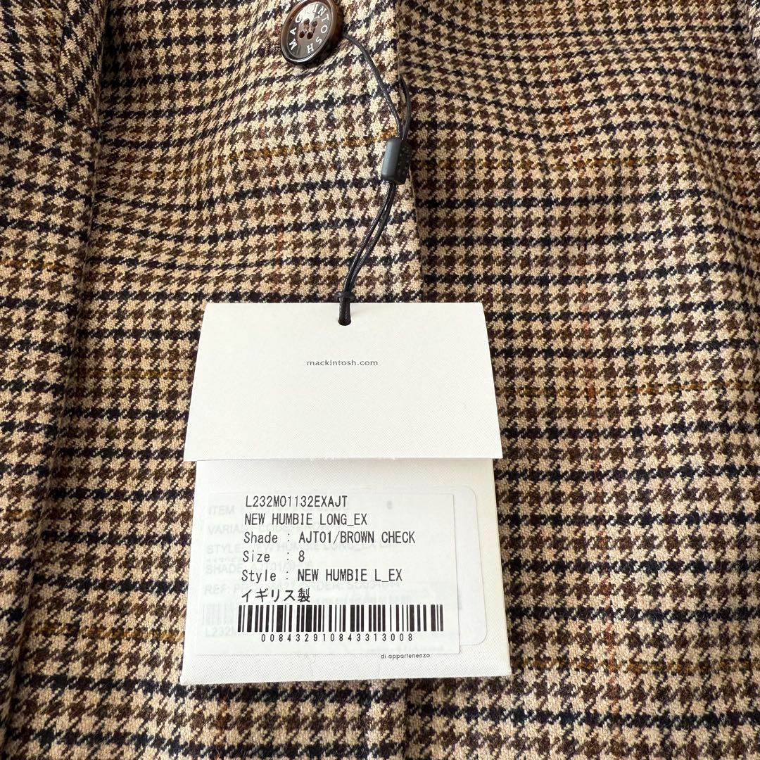 新品　マッキントッシュ　ニューハンビー　ロング　ブラウンチェック　8