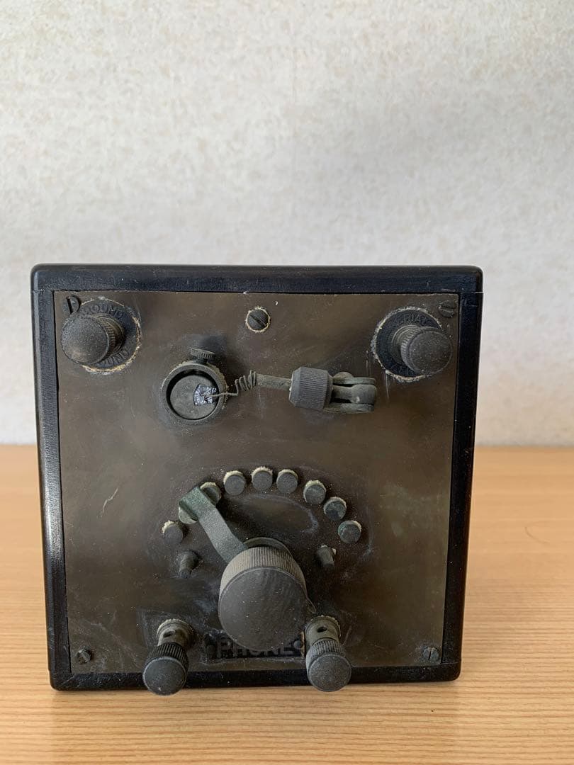 鉱石ラジオネコのヒゲ　アンティークラジオ　鉱石ラジオ