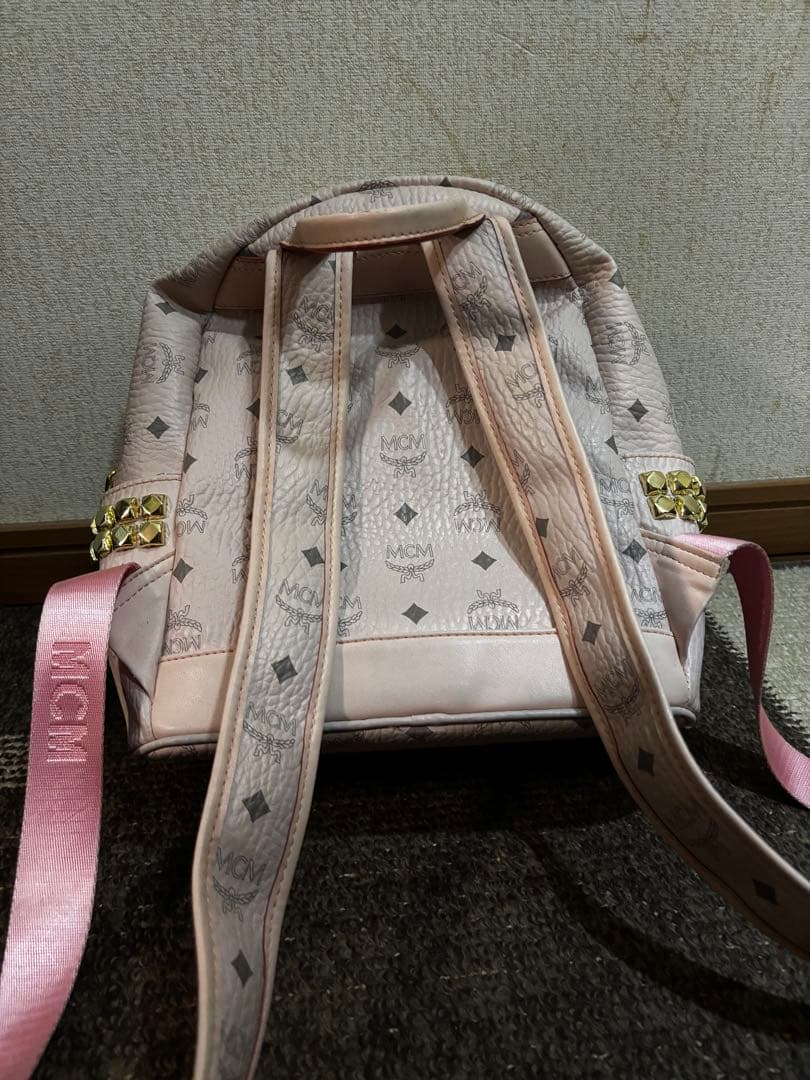 MCM　パウダーピンク　リュック　Sサイズ