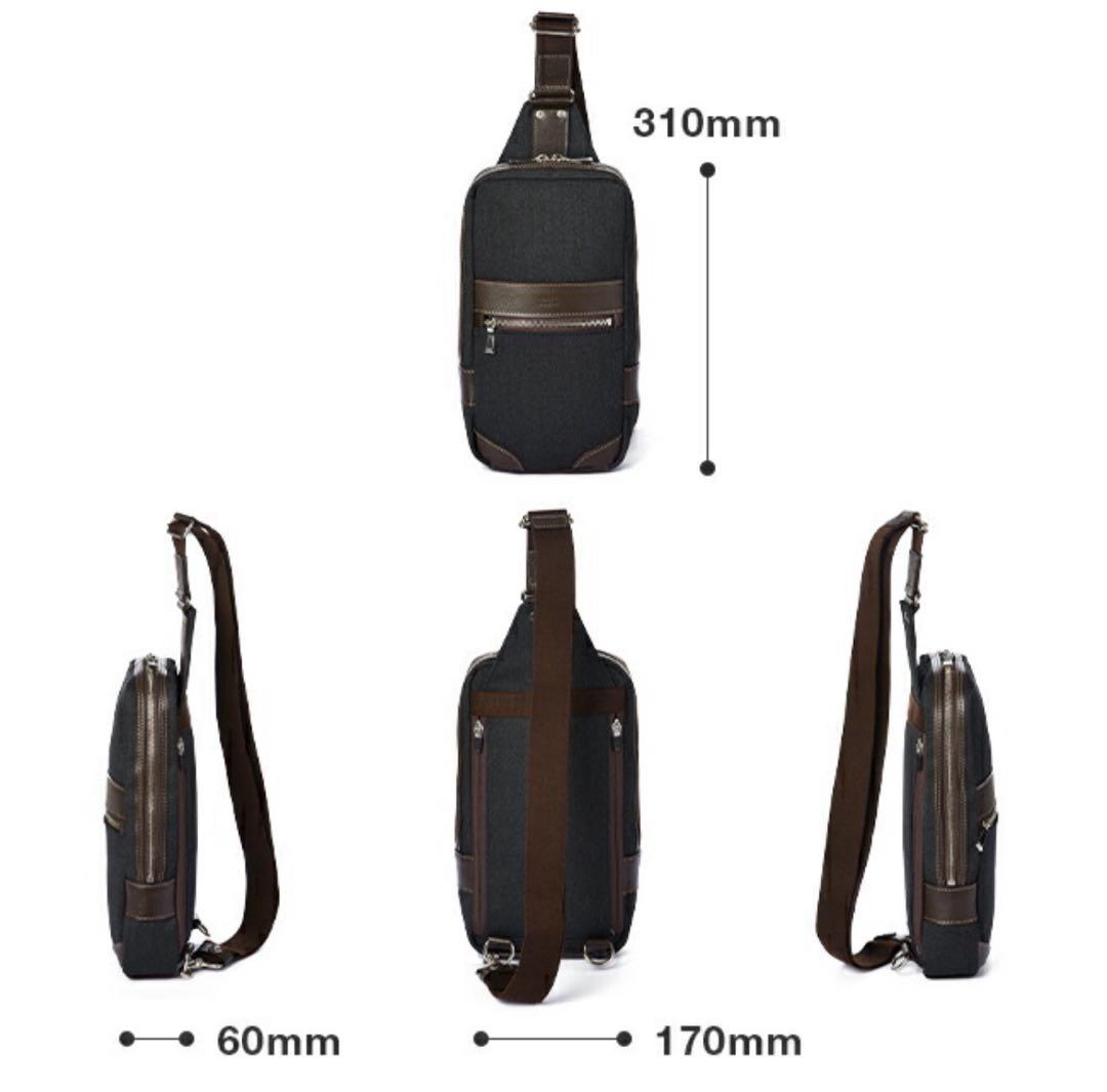 値下け 美品 TAKEO KIKUCHI メンズ 斜め掛け ワンショルダーバッグ