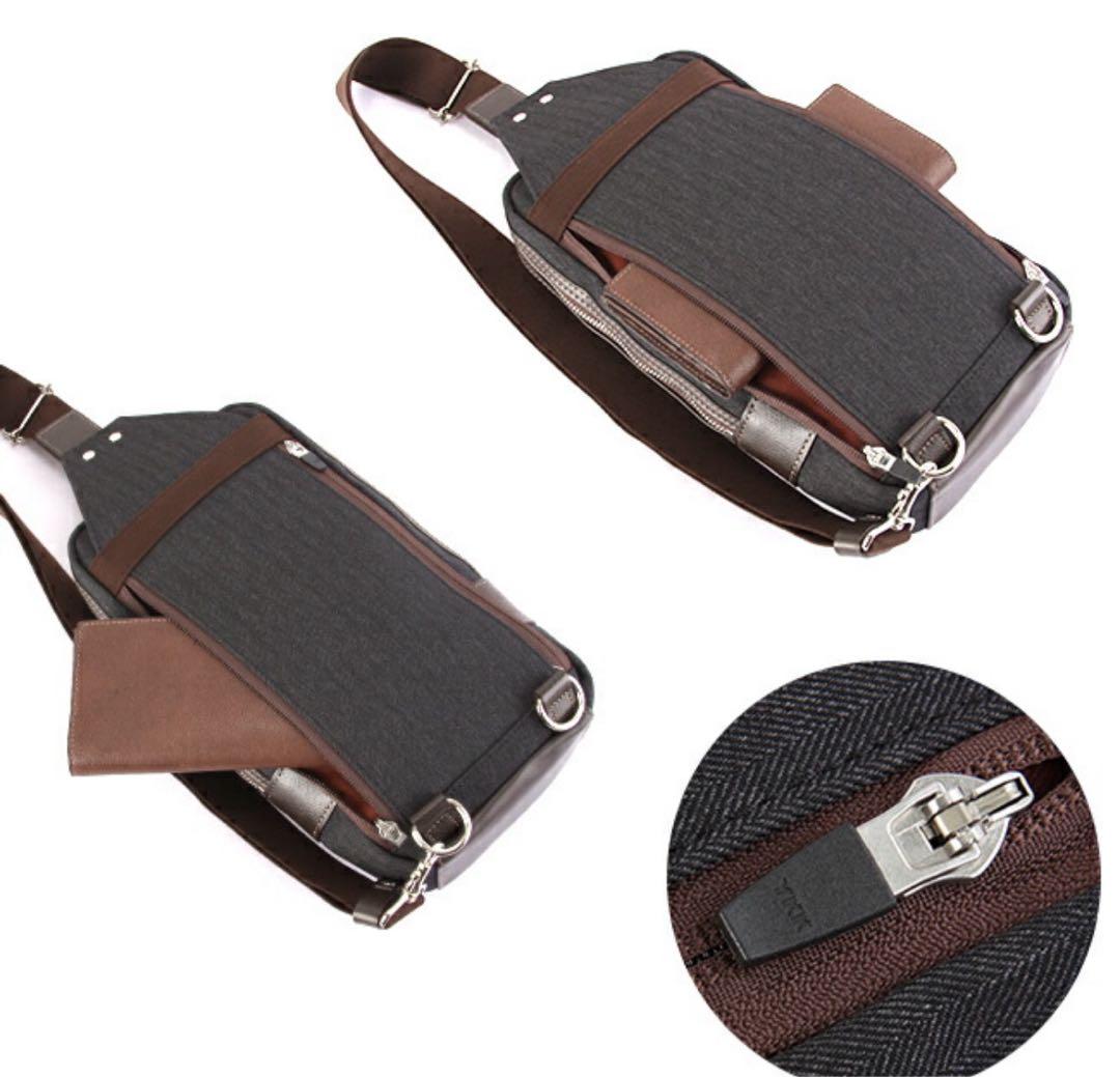 値下け 美品 TAKEO KIKUCHI メンズ 斜め掛け ワンショルダーバッグ