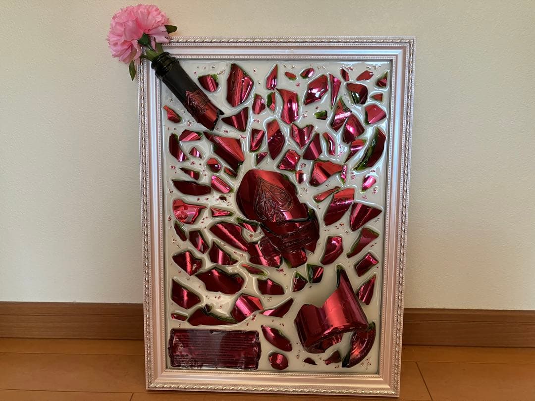 シャンパンボトルアート レジンアート　アルマンド