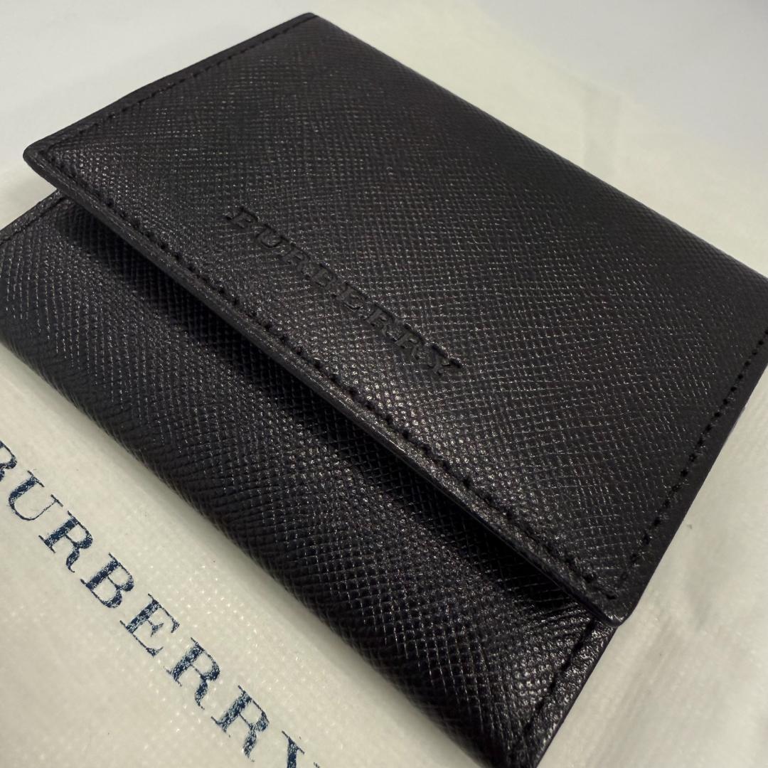 BURBERRY ブラック レザー ケース　　小銭入れ