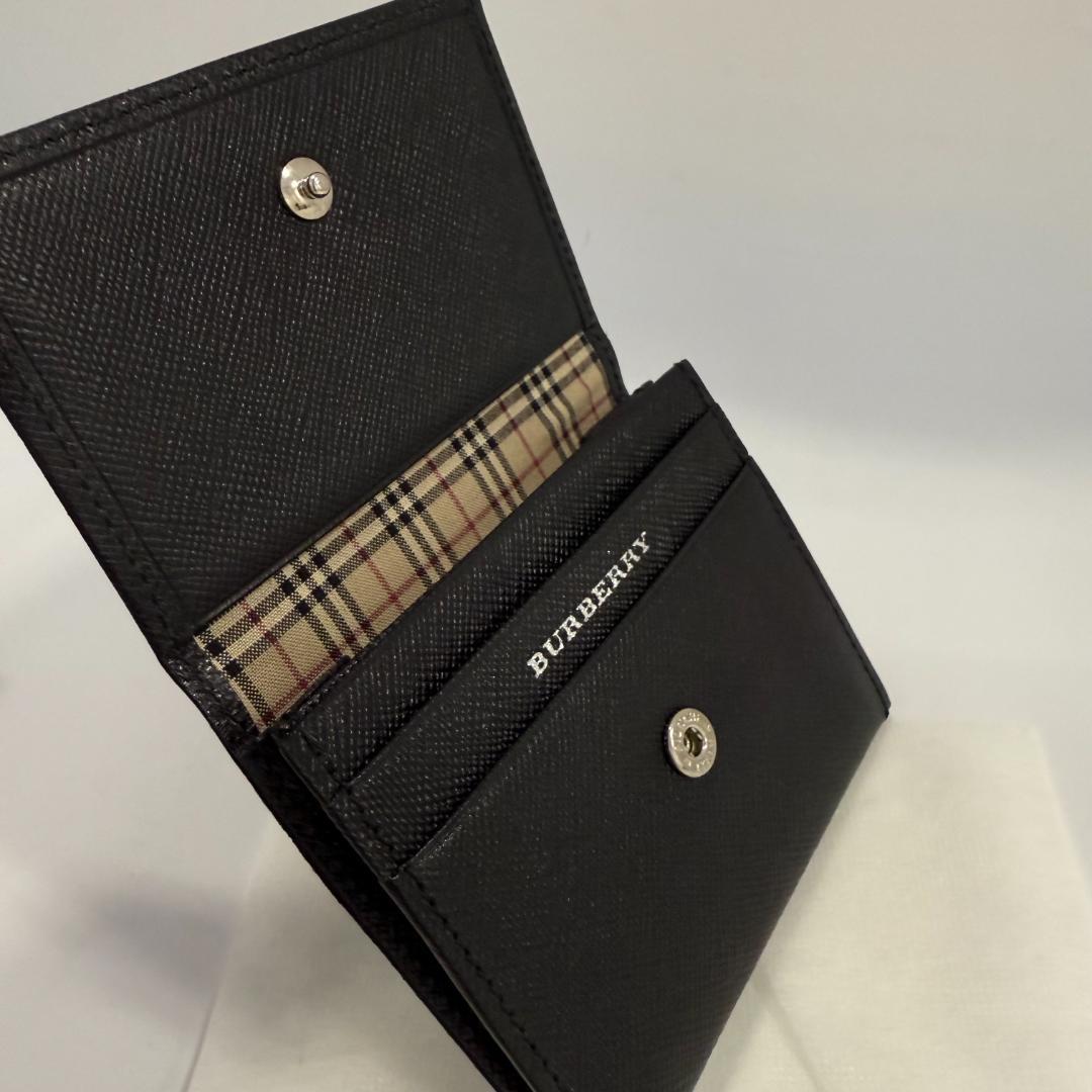 BURBERRY ブラック レザー ケース　　小銭入れ