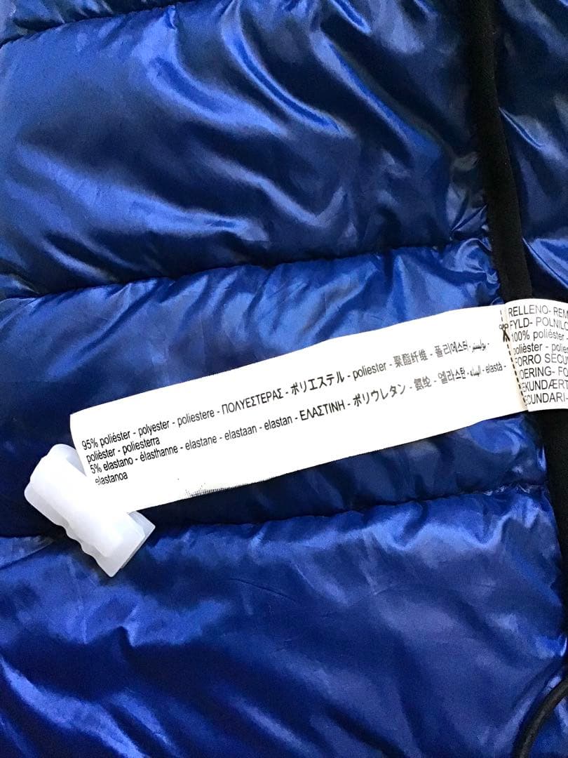 【美品】ZARA ウルトラライト パフジャケット M ブルー 軽量 防寒