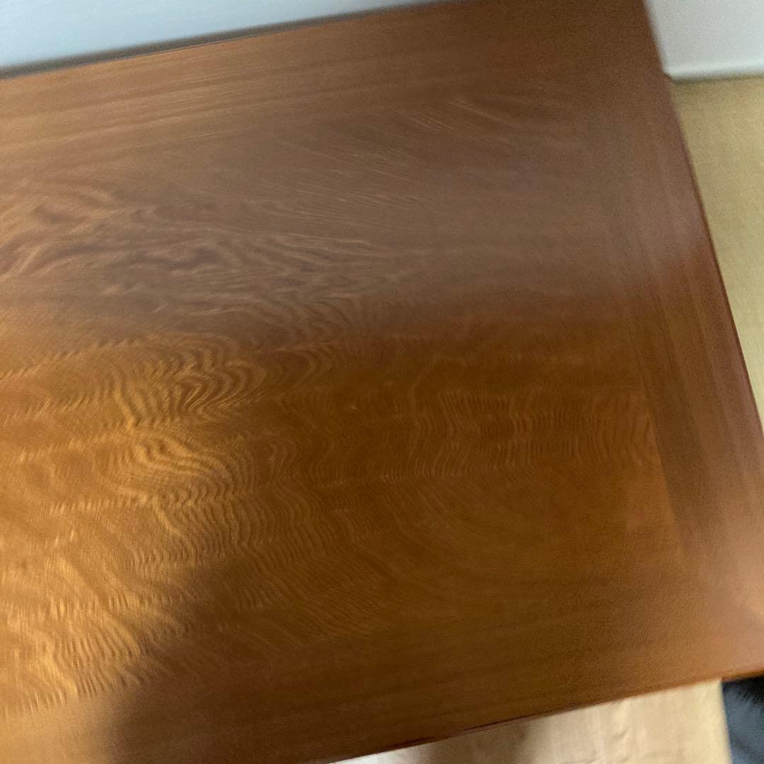 木製ブラウン長方形座卓　折り畳み