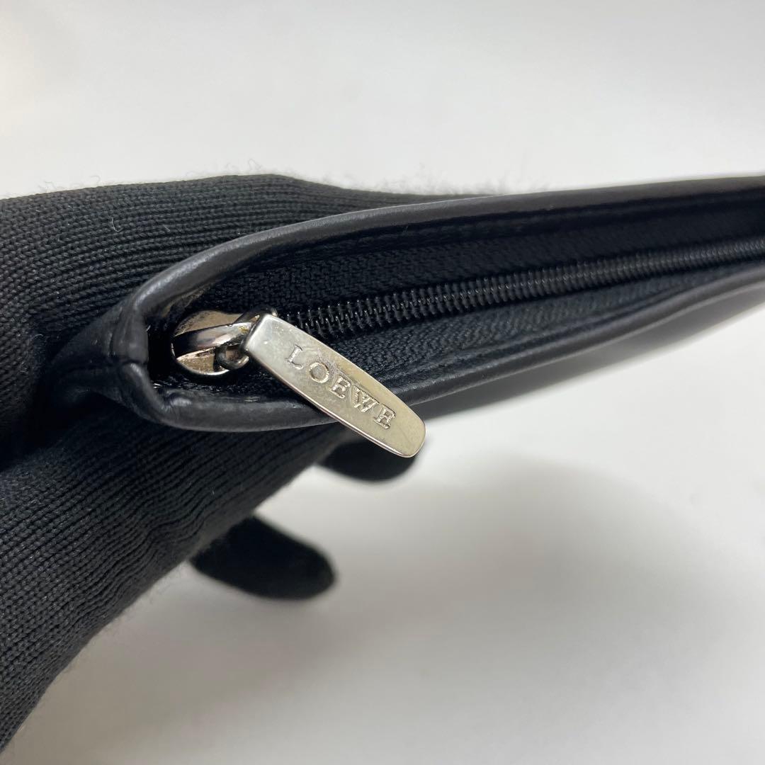 904 LOEWE ロエベ ケース 小銭入れ ブラック レザー アナグラム