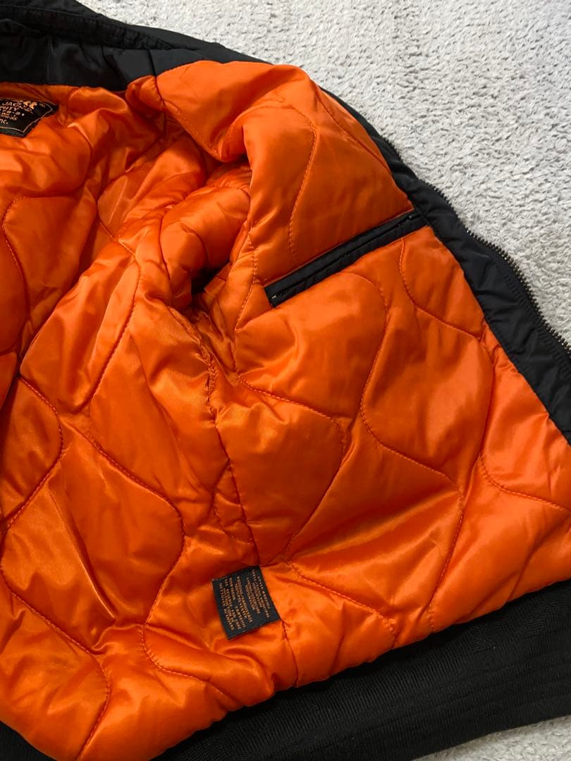 Schott CWU-Rジャケット　MA-1フライトジャケット　ブラックM 短丈