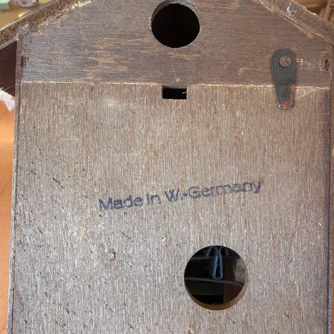 【希少！】アンティーク　分銅式 木製 鳩時計　ドイツ製