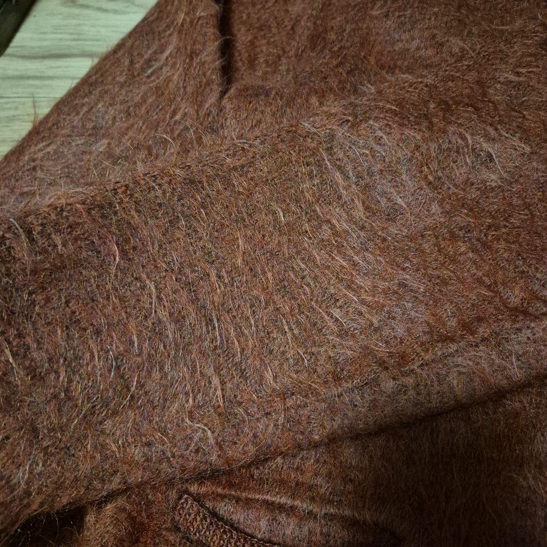 モヘアカーディガン オレンジミックス 60s オリジナル 検 タウンクラフト