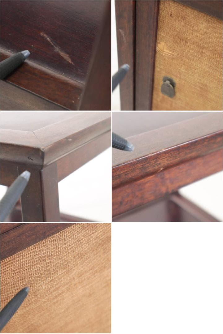 2個まとめ買い Misaobaa 松本民芸家具 A型電話台 ミズメザクラ無