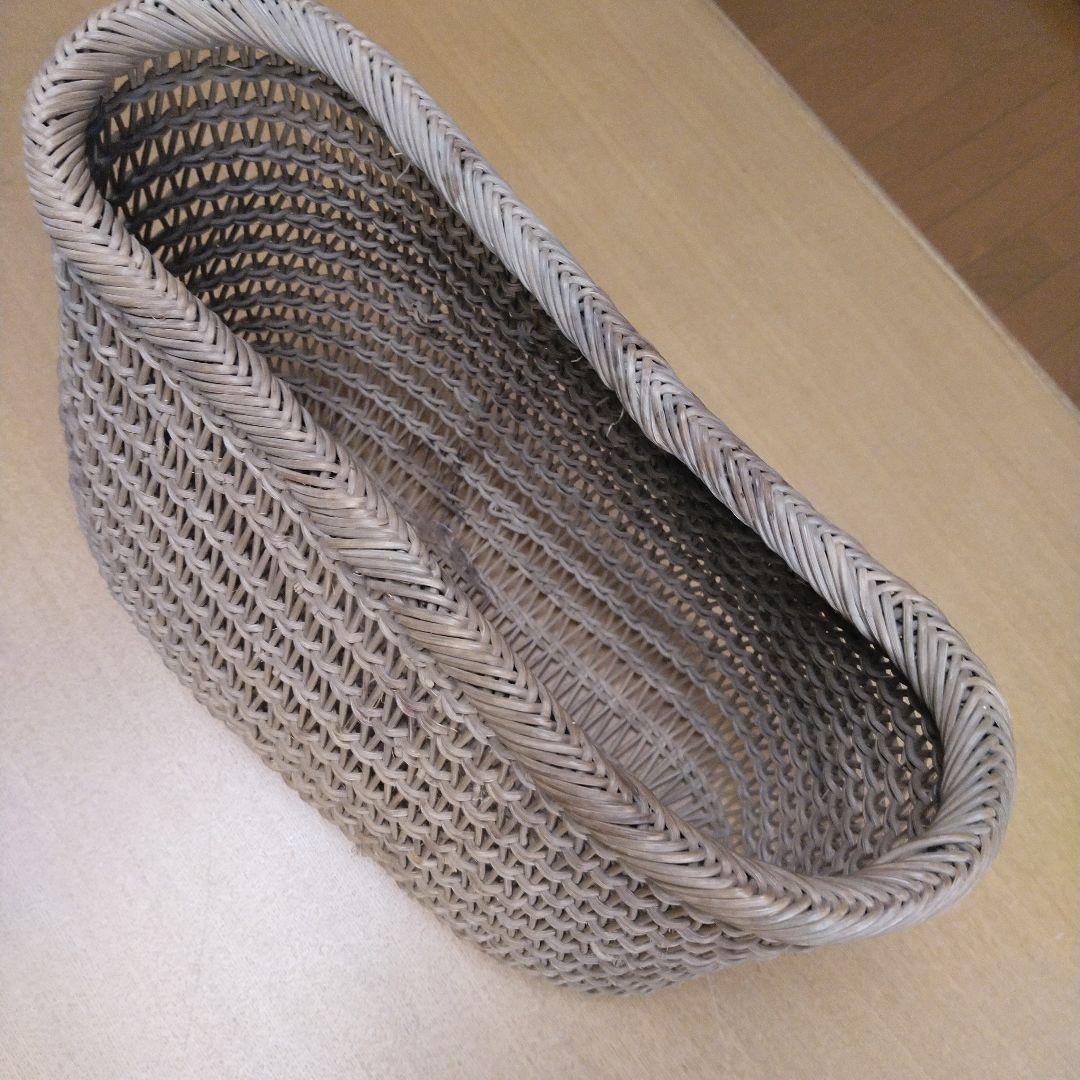 むきあけびかご　あけびづる　 つる編みかご