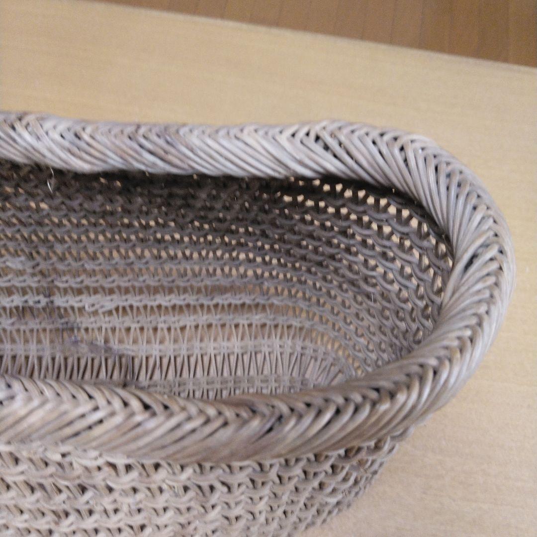 むきあけびかご　あけびづる　 つる編みかご