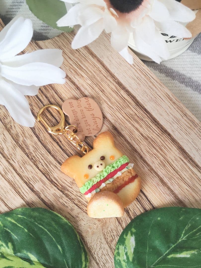♡チキン南蛮バーガーCookie♡こぶた　チャーム　フェイクフード