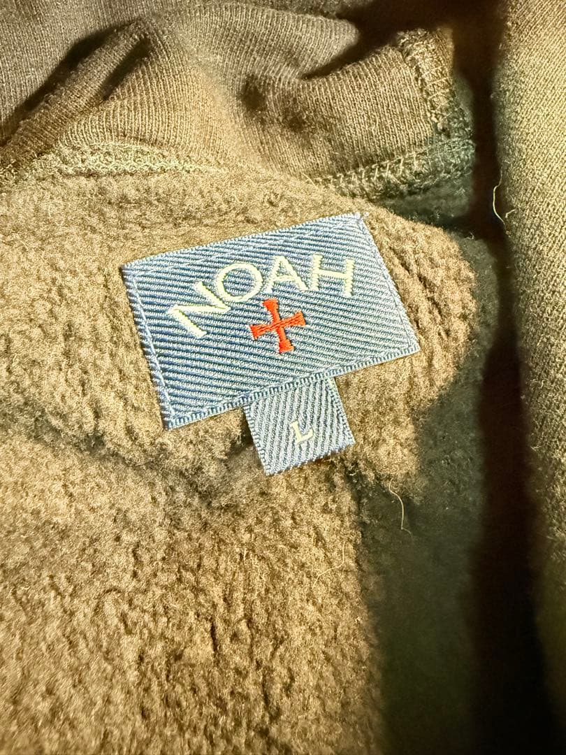 【人気】NOAH レオパード コアロゴ パーカー ブラック カナダ製