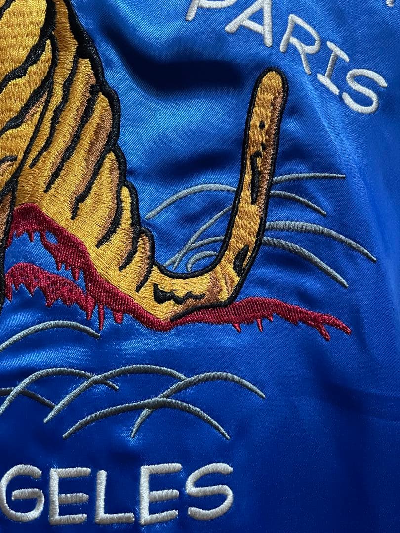 内田 STUSSY 35周年記念 スカジャン スーベニア ジャケット 青