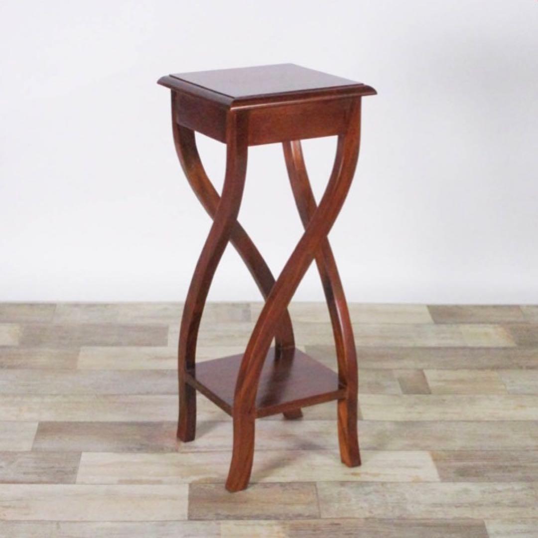 H 新品 イニュルスタンド 花台 ライトスタンド 棚 飾り棚 北欧 天然木 花瓶