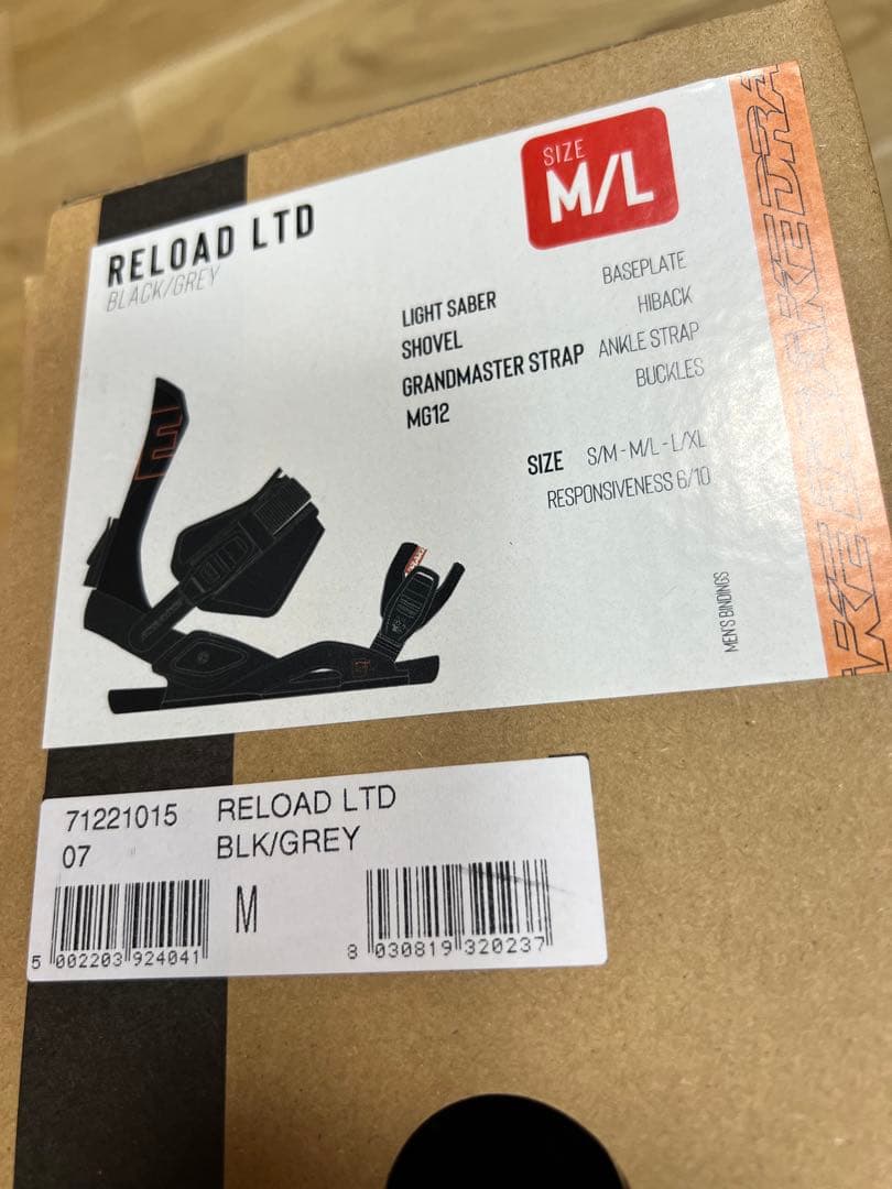 DRAKEスノーボード ビンディング M/Lサイズ