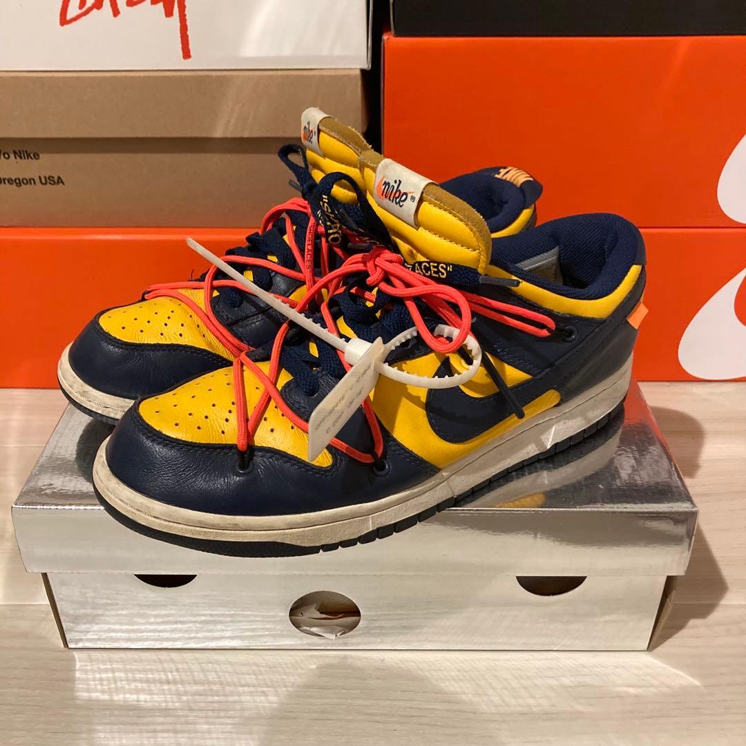 Off-White × Nike Dunk Low LTHR