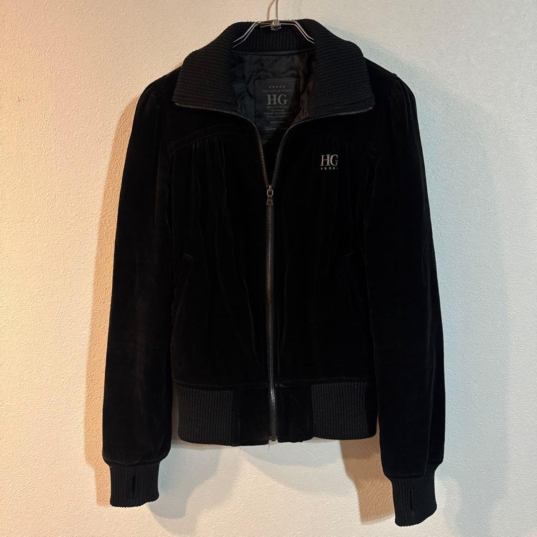 ヒステリックグラマー　スタジャン　刺繍　ブラック　サイズフリー　完売モデル