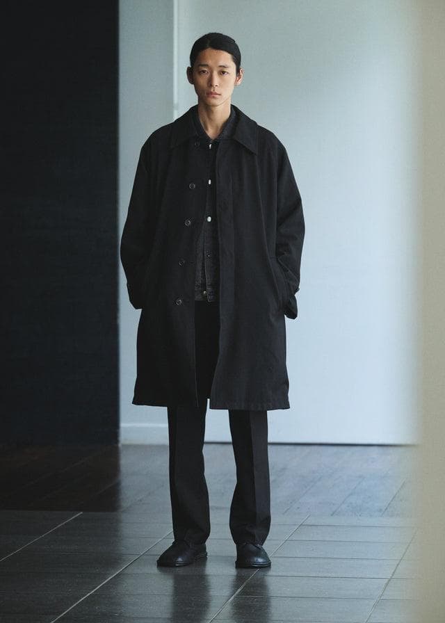 美品 25aw RHYTHR リズル リバーシブル ステンカラーコート N-3B