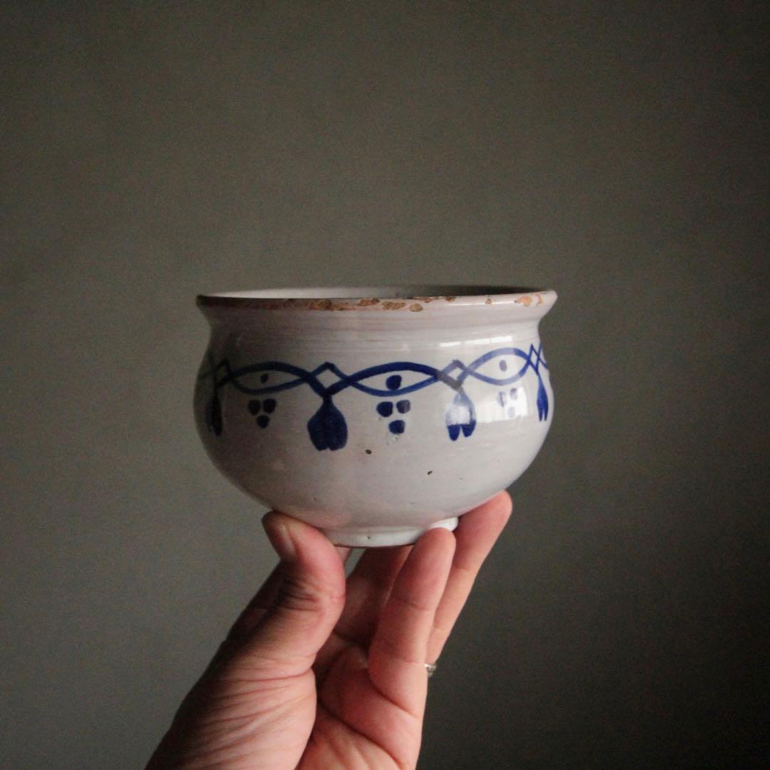 欧州 茶碗 茶道具 古美術 古道具 アンティーク イングリッシュデルフト