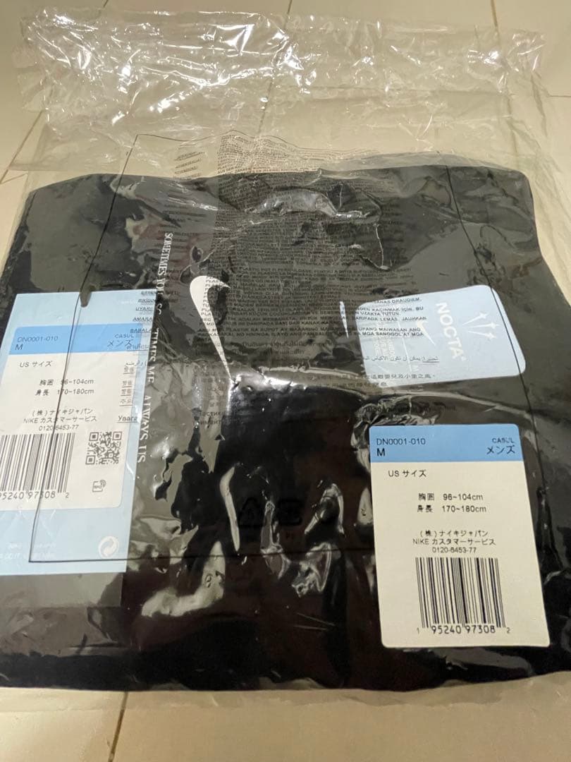 せ*た様 NIKE M NRG NOCTA LS BL TOP BLACK pr