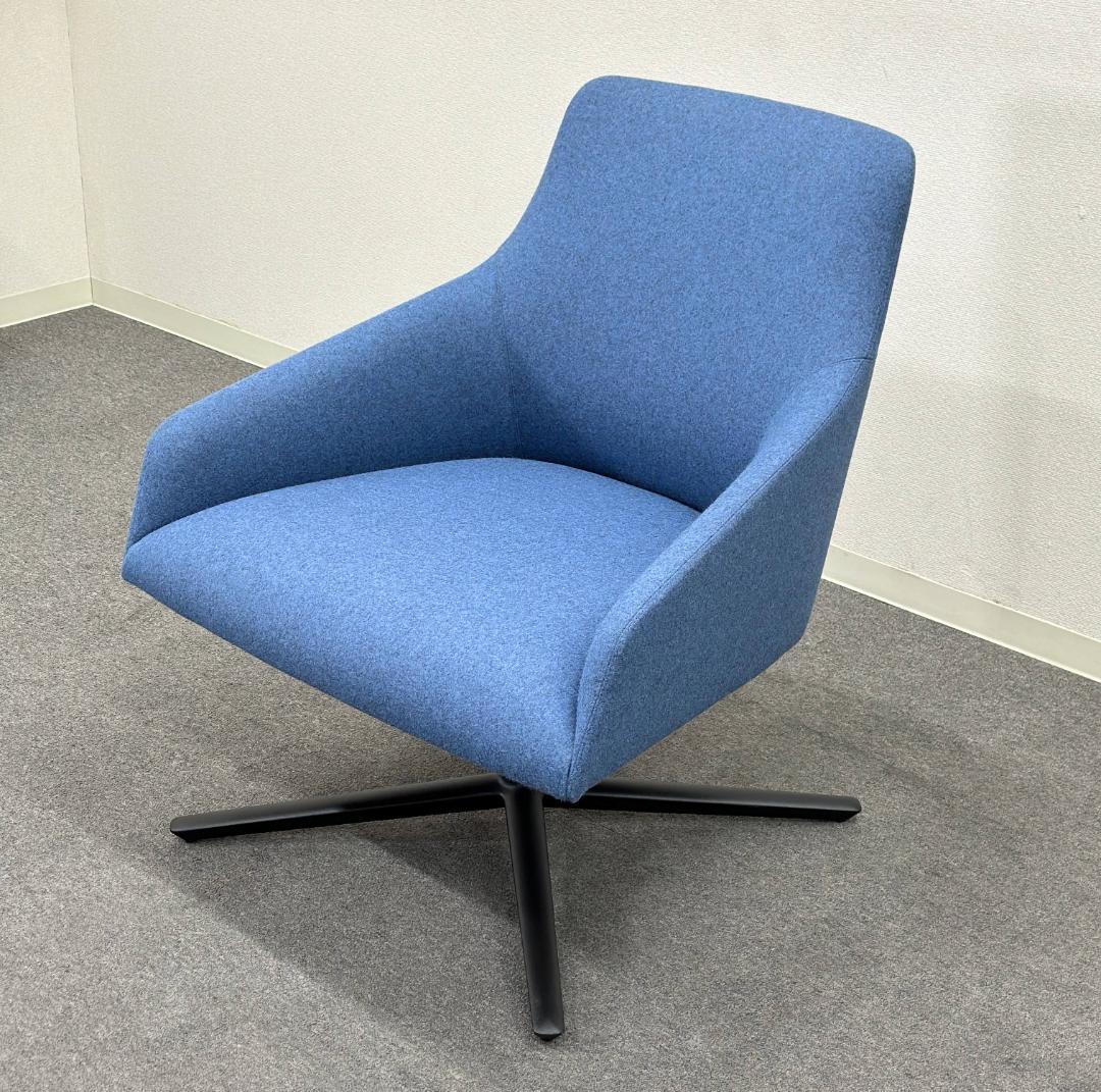 美品■アンドリューワールド■Alya/アリヤ　ラウンジチェア　ローバック　回転式