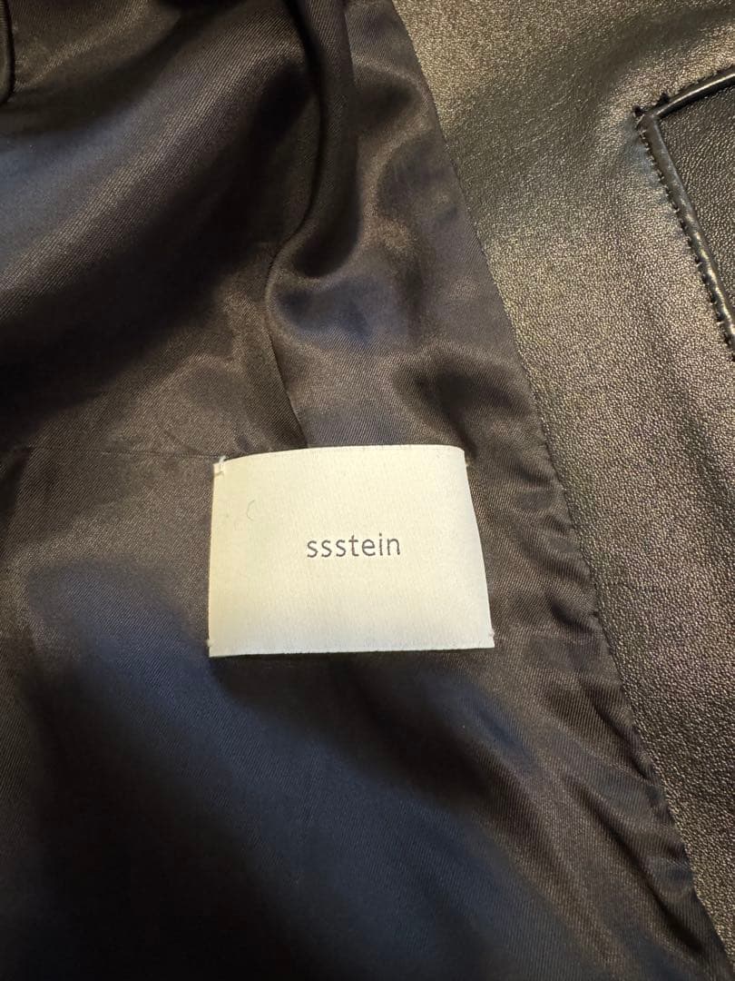 ジャケット・アウター ssstein COW LEATHER VINTAGE ZIP JACKET M