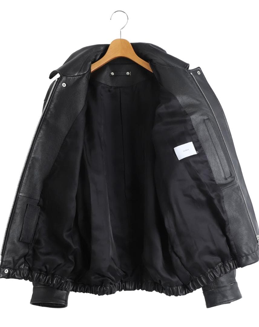 ジャケット・アウター ssstein COW LEATHER VINTAGE ZIP JACKET M