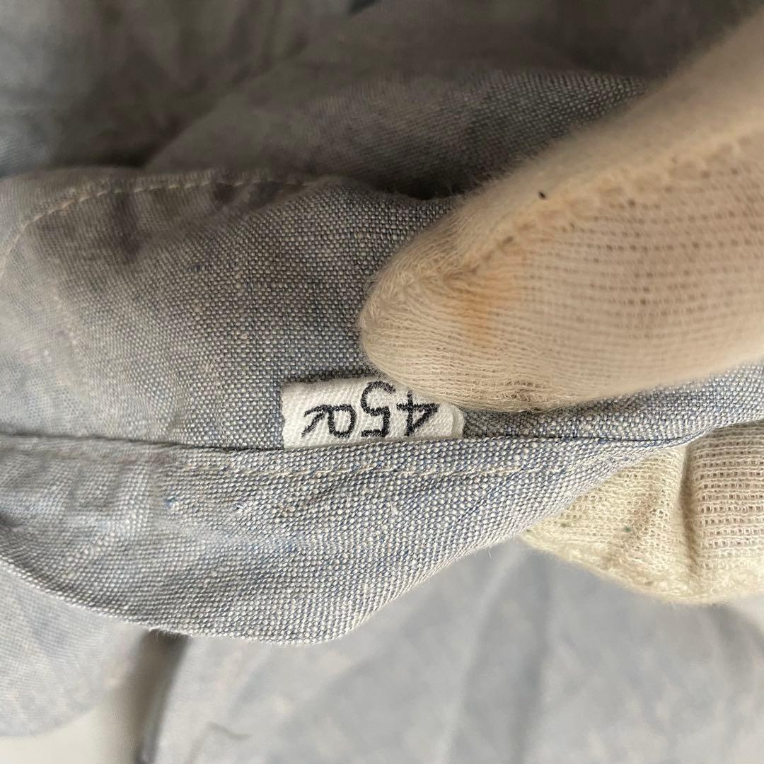 45R　リネン　麻　908　半袖Tシャツ　カットソー　大き目　オーバーサイズ