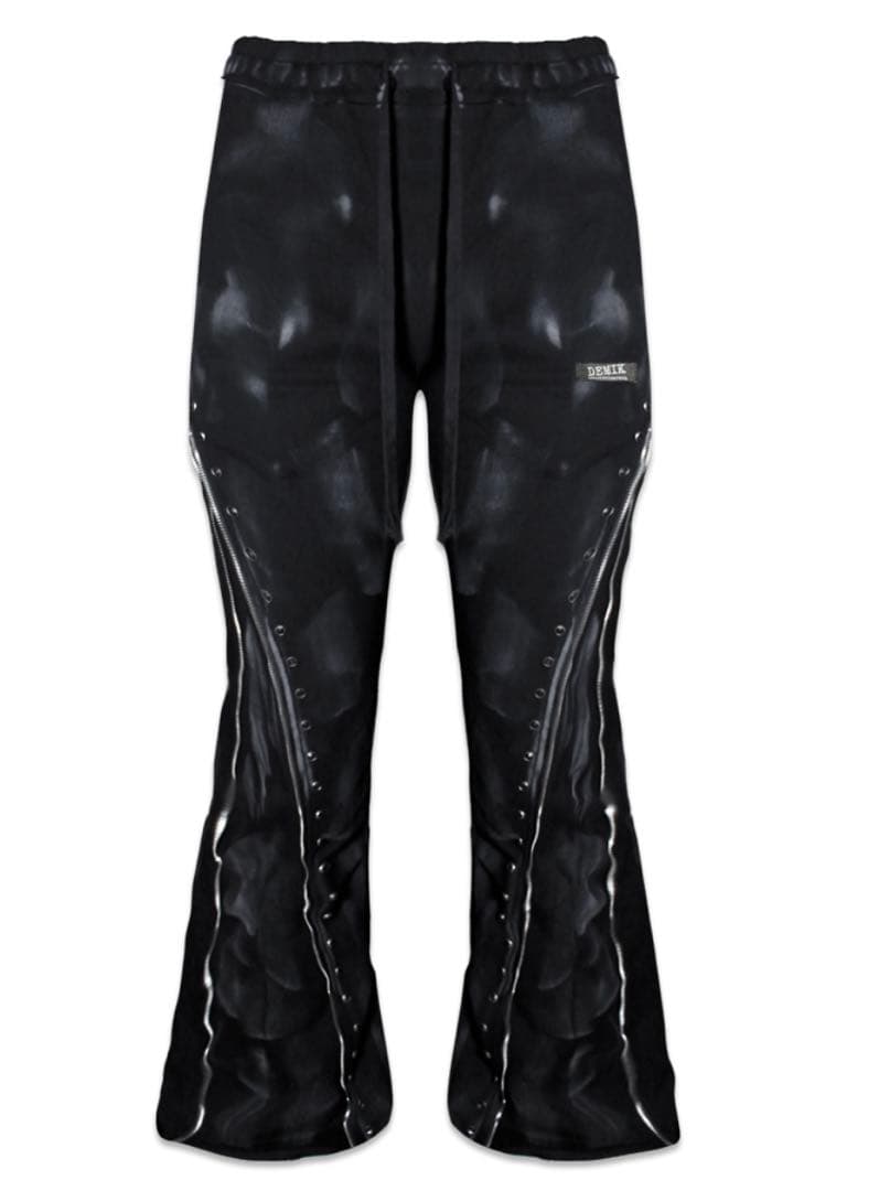 【国内入手困難】DEMIK EXCLUSIVE 黒 フレアスウェットパンツ