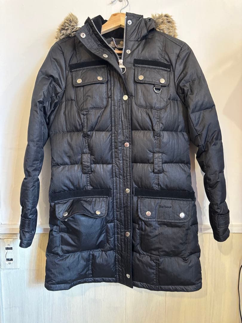 【美品】【サンプル】Barbour バブアー　ダウンコート　M(レディース)