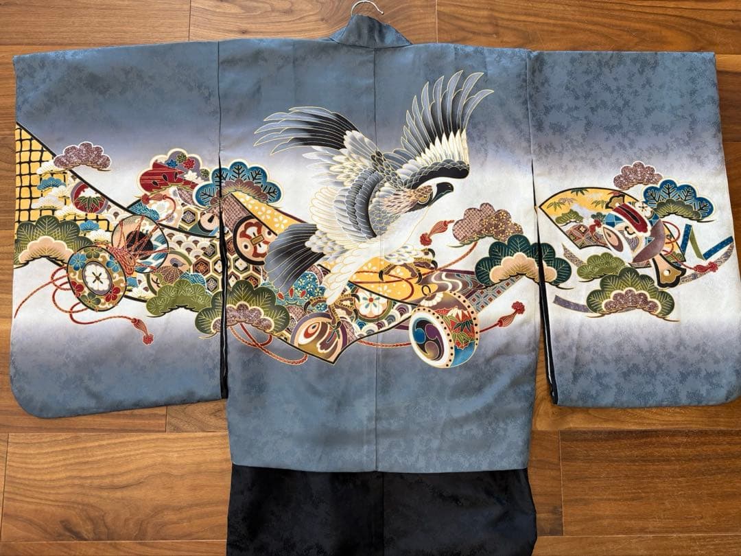 七五三　男の子　5歳　羽織袴セット　鷹太鼓