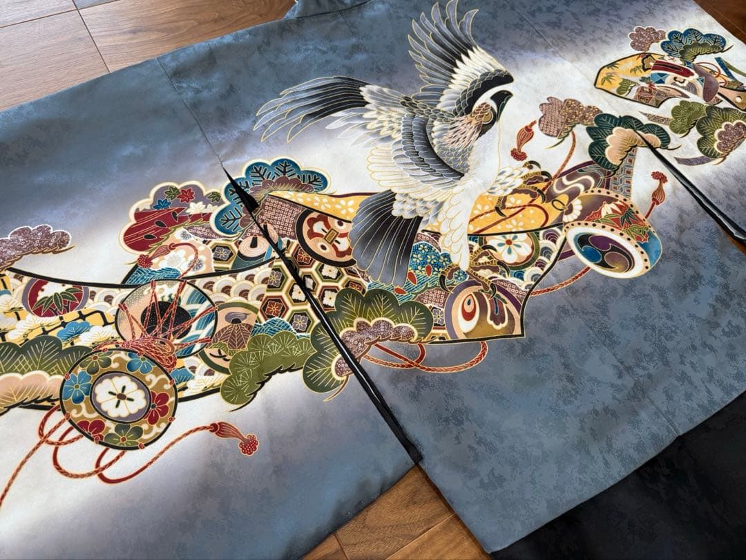 七五三　男の子　5歳　羽織袴セット　鷹太鼓