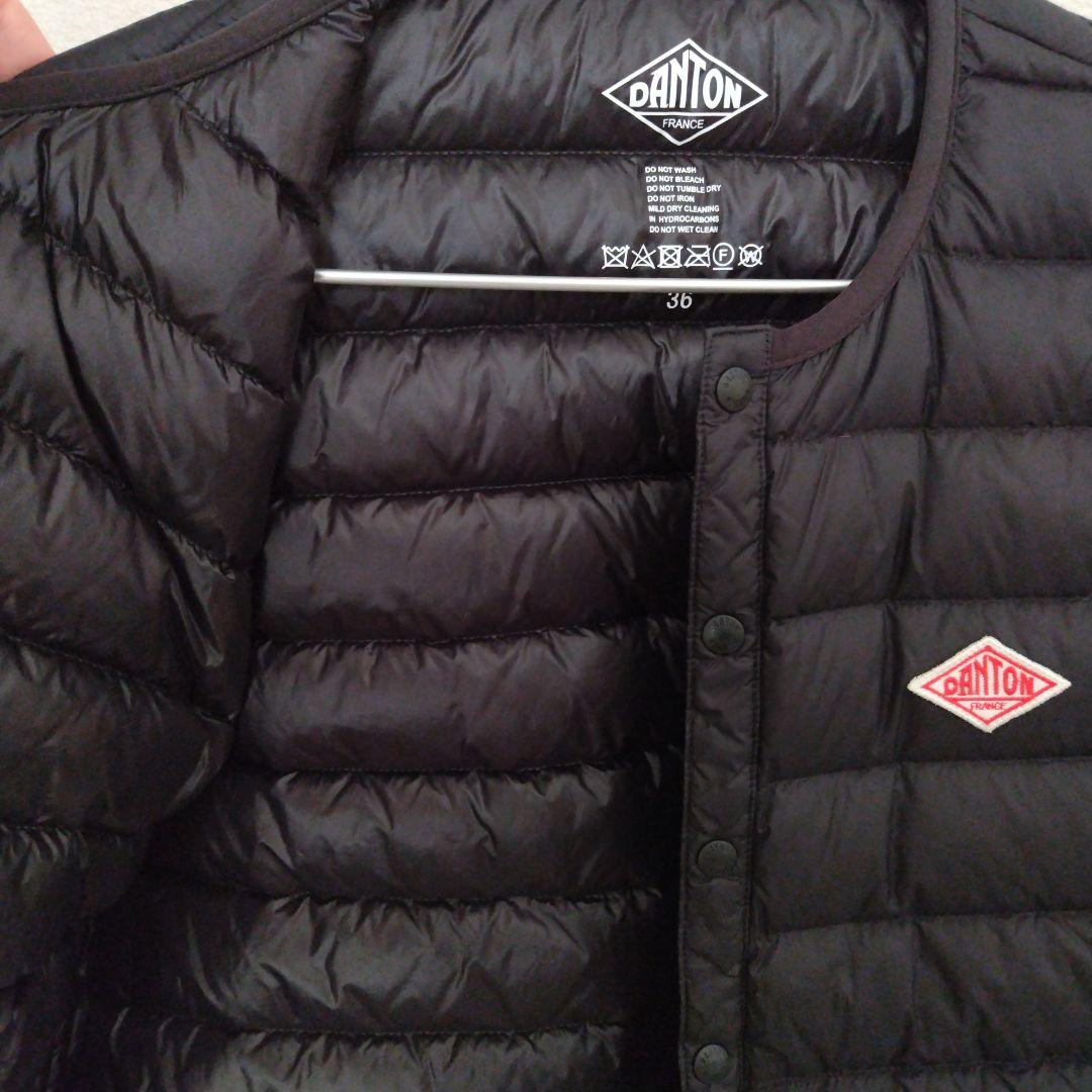 うめ DANTONインナーダウンジャケット 36 黒