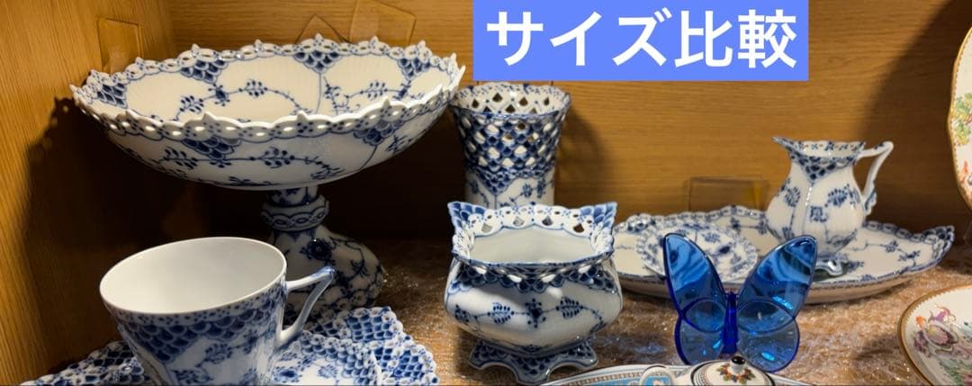 Baccarat バカラ　スカラベブルー蝶の置物