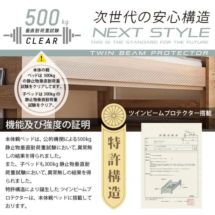 【購入前にコメント下さい♪̆̈sys.jp 】親子ベッドフュージョンWH