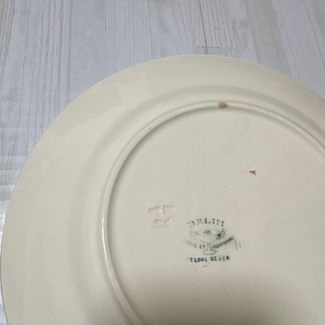 53 フランス　アンティーク　クレイユモントロー　プレート