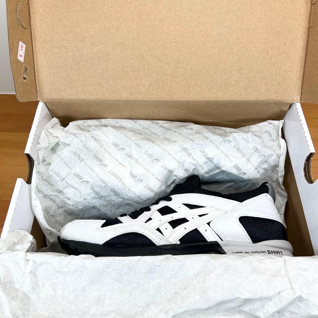 pom 美品 アシックス コムデギャルソンシャツ ゲルライト5“ブラック\"