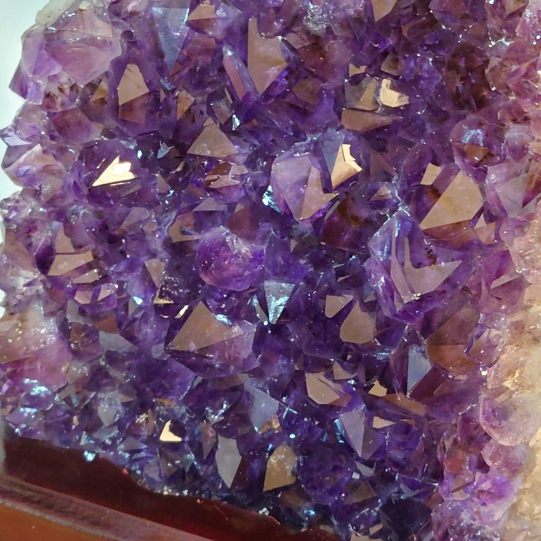 アメジスト クラスター 台座付 約3.1kg 紫水晶 原石 パワーストーン 鉱物